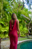 Maxi Mesh Dress Magenta